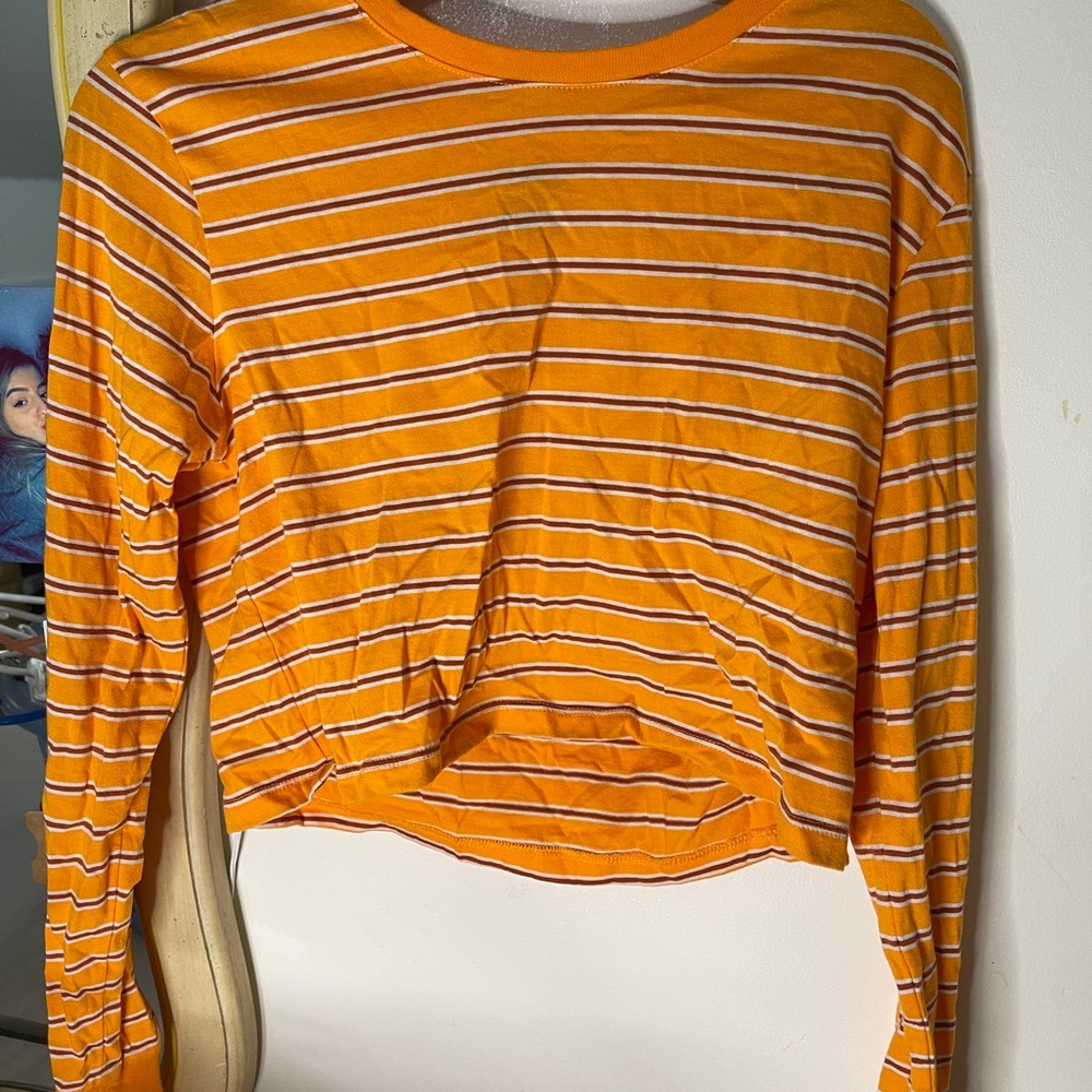 Zine- Orange Cropped Tee